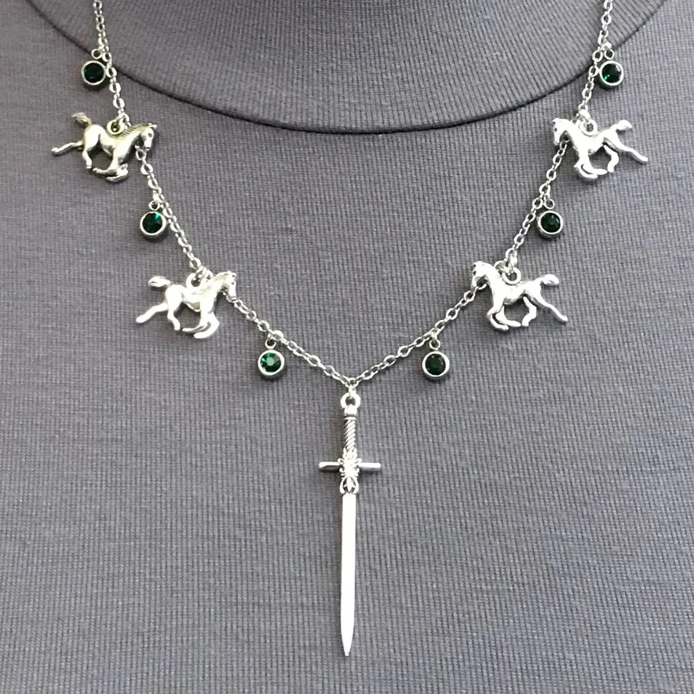 Éowyn's Necklace Lord of the Rings Warrior of Rohan Handmade Necklace, Sword - Picture 10 of 16